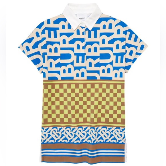 Burberry Kids Margo Print Polo Dress NWT - Picture 1 of 3